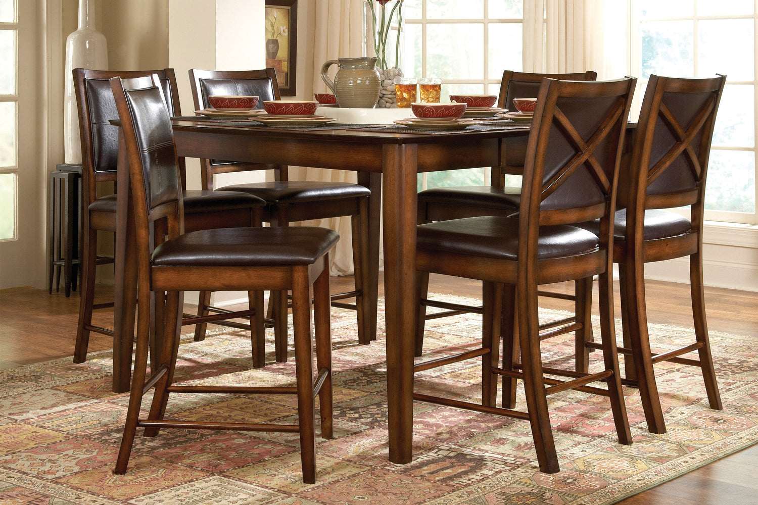 Verona Wire Brushed Amber Counter Height Chair, Set of 2 - 727-24 - Bien Home Furniture & Electronics