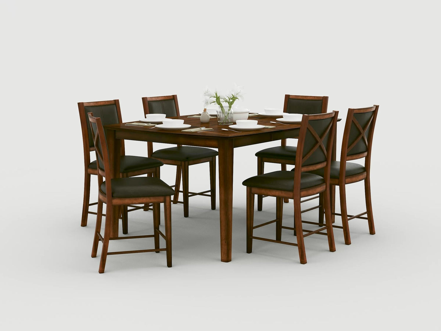 Verona Wire Brushed Amber Counter Height Chair, Set of 2 - 727-24 - Bien Home Furniture & Electronics