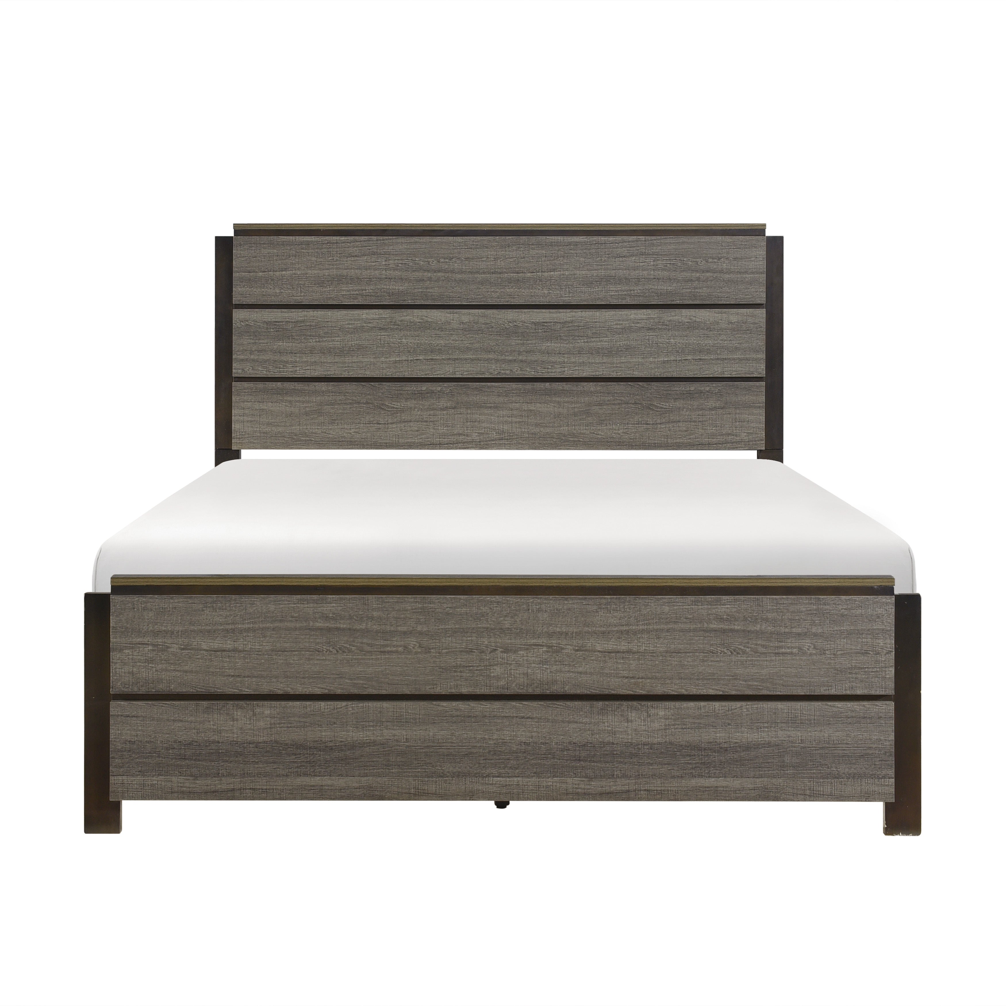 Vestavia Gray Queen Panel Bed - SET | 1936-1 | 1936-3 - Bien Home Furniture & Electronics