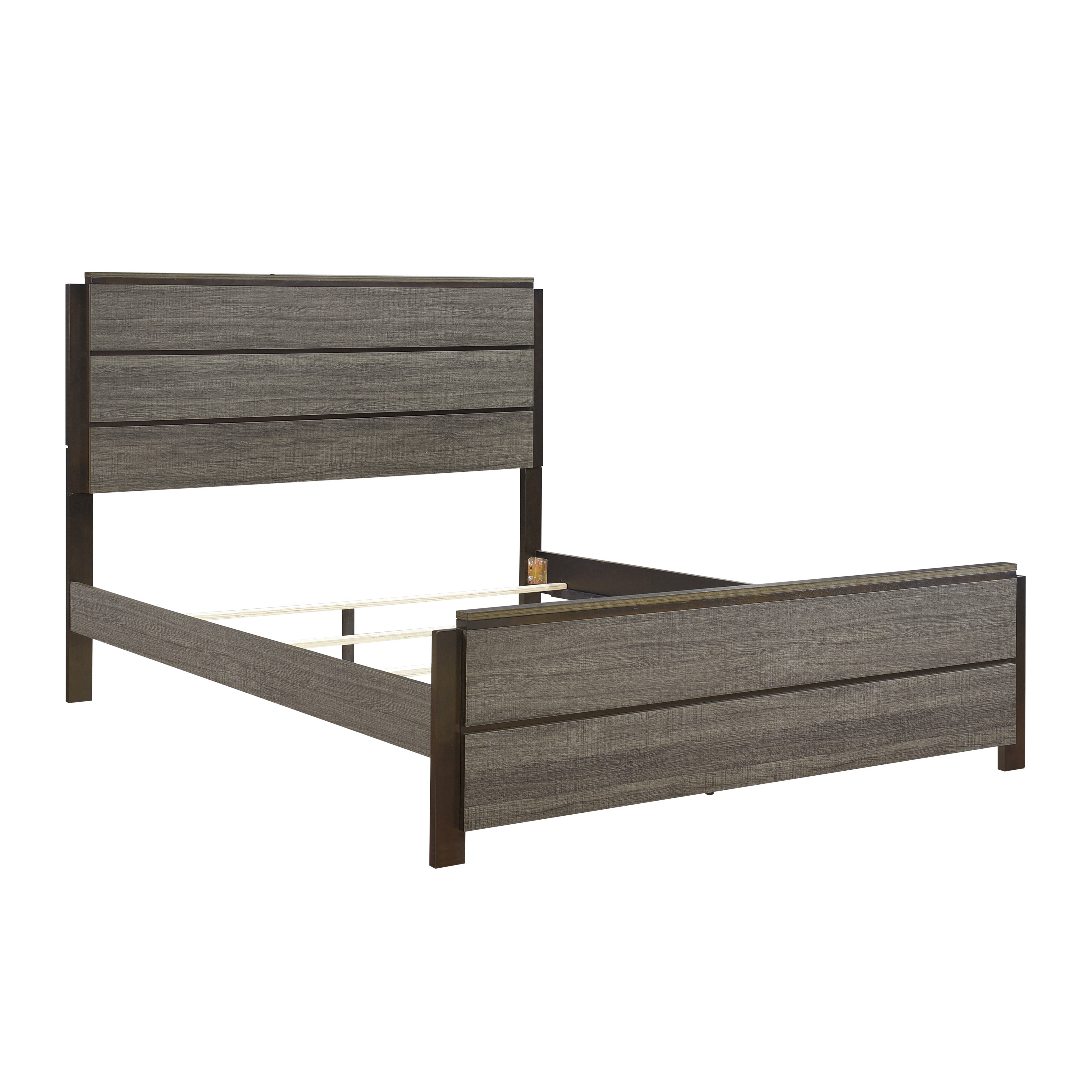 Vestavia Gray Queen Panel Bed - SET | 1936-1 | 1936-3 - Bien Home Furniture & Electronics