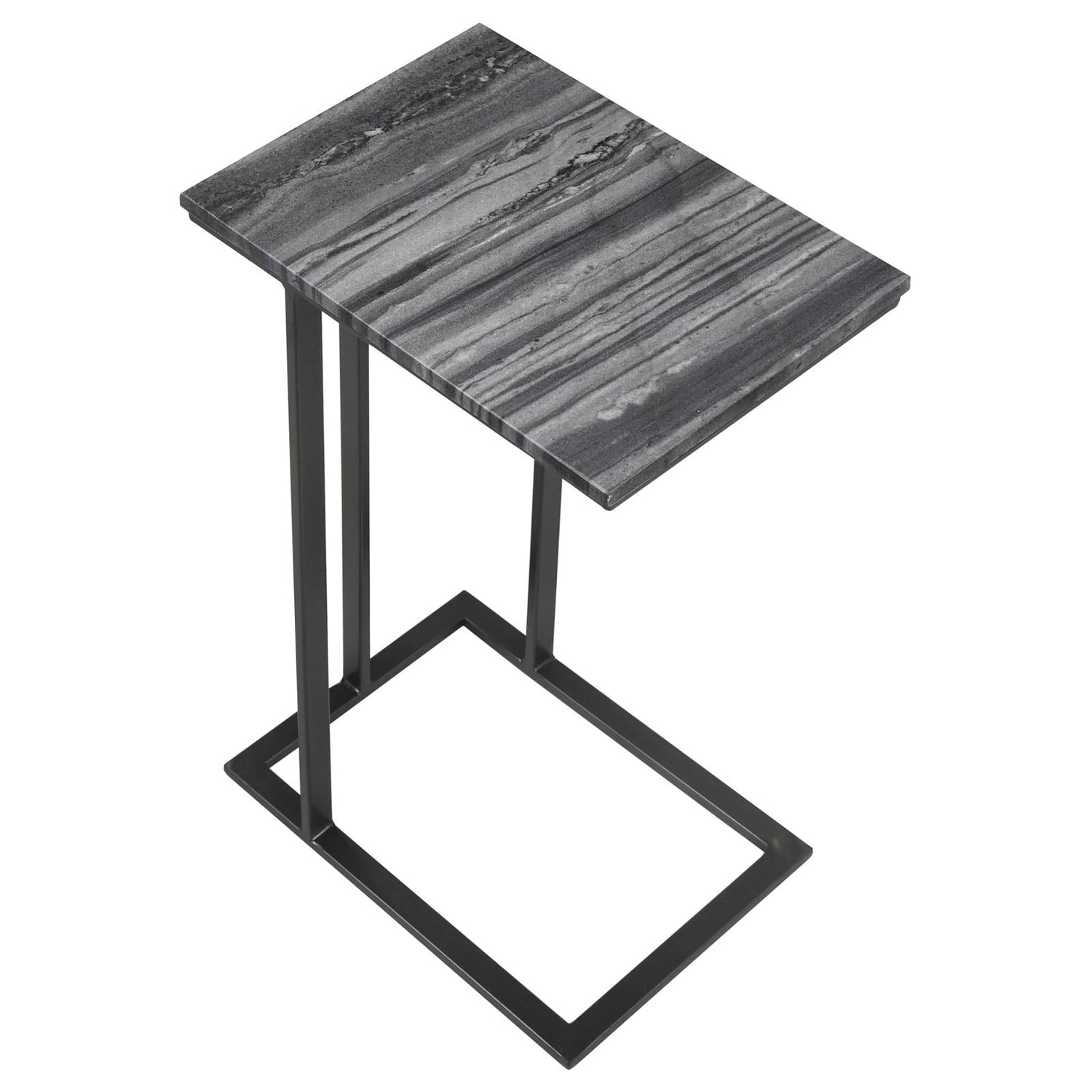 Vicente Gray Accent Table with Marble Top - 936034 - Bien Home Furniture & Electronics
