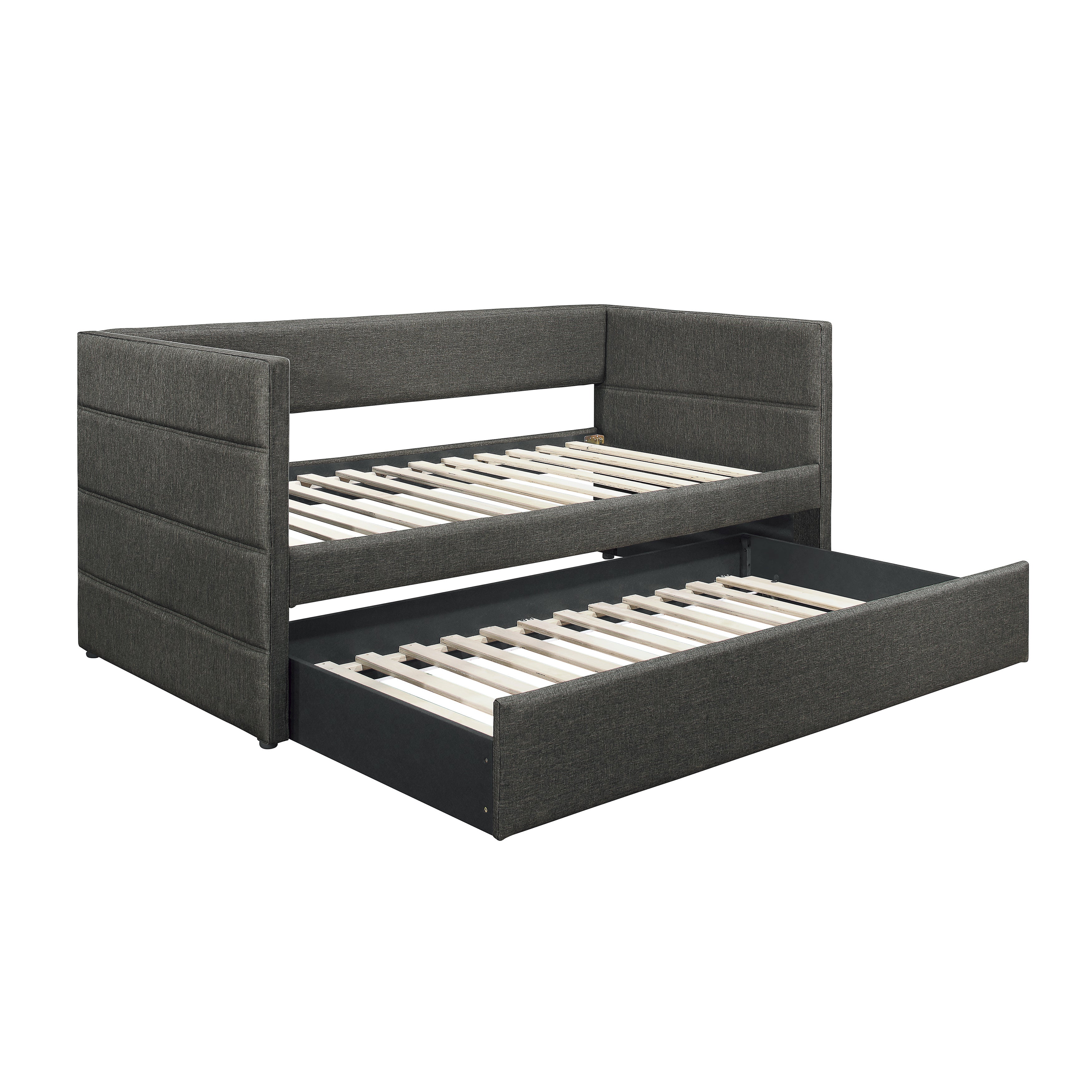 Vining Dark Gray Daybed with Trundle - SET | 4975-A | 4975-B - Bien Home Furniture &amp; Electronics