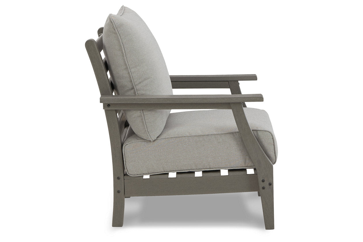 Visola Gray Lounge Chair with Cushion, Set of 2 - P802-820 - Bien Home Furniture & Electronics