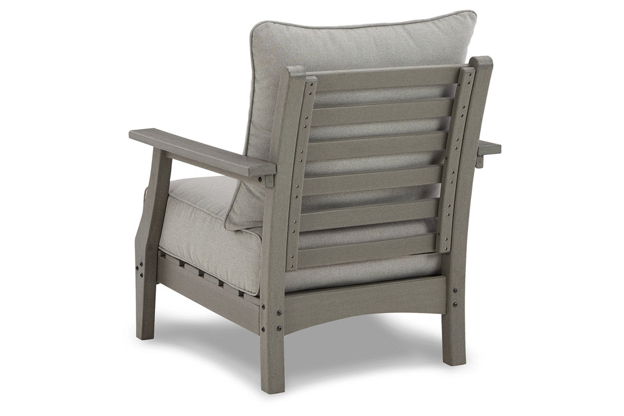 Visola Gray Lounge Chair with Cushion, Set of 2 - P802-820 - Bien Home Furniture & Electronics