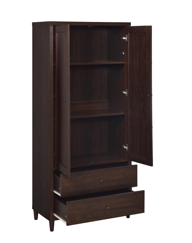 Wadeline Rustic Tobacco 2-Door Tall Accent Cabinet - 950724 - Bien Home Furniture & Electronics