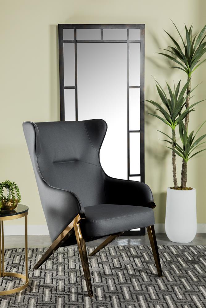 Walker Slate/Bronze Upholstered Accent Chair - 903053 - Bien Home Furniture &amp; Electronics