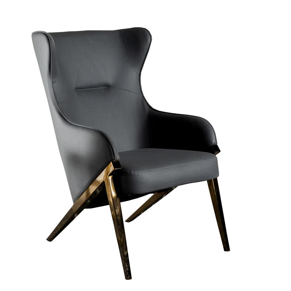 Walker Slate/Bronze Upholstered Accent Chair - 903053 - Bien Home Furniture & Electronics