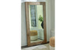 Waltleigh Distressed Brown Floor Mirror - A8010278 - Bien Home Furniture & Electronics