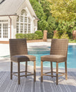 Walton Bridge Driftwood Outdoor Bar Stool (Set of 2) - P749-130 - Bien Home Furniture & Electronics
