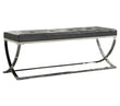 Walton Rectangle Upholstered Tufted Bench Black - 501156 - Bien Home Furniture & Electronics