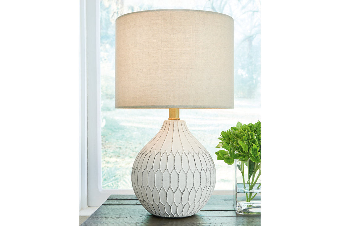Wardmont White Table Lamp - L180094 - Bien Home Furniture &amp; Electronics