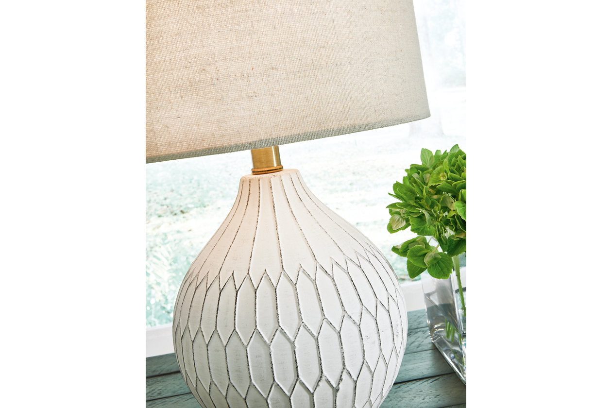 Wardmont White Table Lamp - L180094 - Bien Home Furniture & Electronics