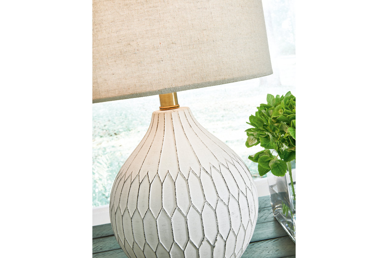Wardmont White Table Lamp - L180094 - Bien Home Furniture &amp; Electronics