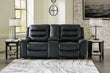 Warlin Black Power Reclining Loveseat with Console - 6110518 - Bien Home Furniture & Electronics