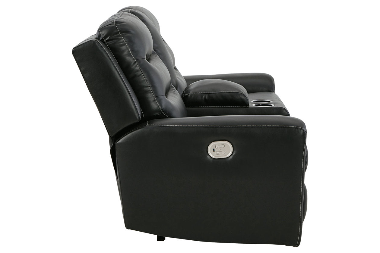 Warlin Black Power Reclining Loveseat with Console - 6110518 - Bien Home Furniture & Electronics