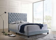 Warner Eastern King Upholstered Bed Slate Blue - 310041KE - Bien Home Furniture & Electronics