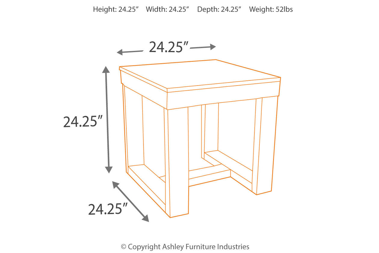 Watson Dark Brown End Table - T481-2 - Bien Home Furniture & Electronics