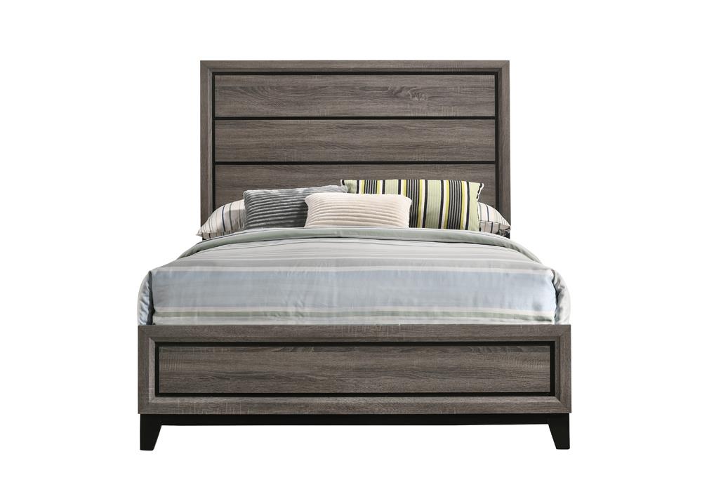 Watson Full Panel Bed Gray Oak - 212421F - Bien Home Furniture & Electronics