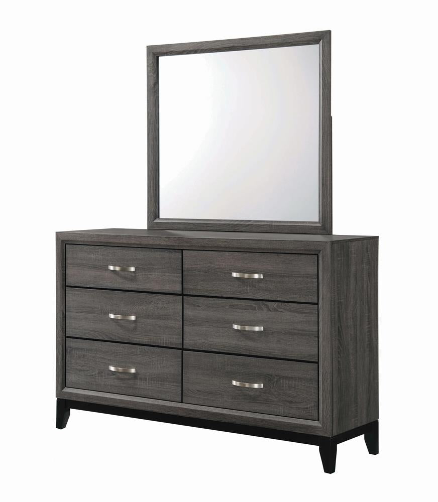 Watson Gray Oak Mirror - 212424 - Bien Home Furniture & Electronics