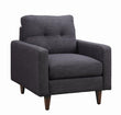 Watsonville Tufted Back Chair Gray - 552003 - Bien Home Furniture & Electronics