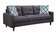 Watsonville Tufted Back Sofa Gray - 552001 - Bien Home Furniture & Electronics