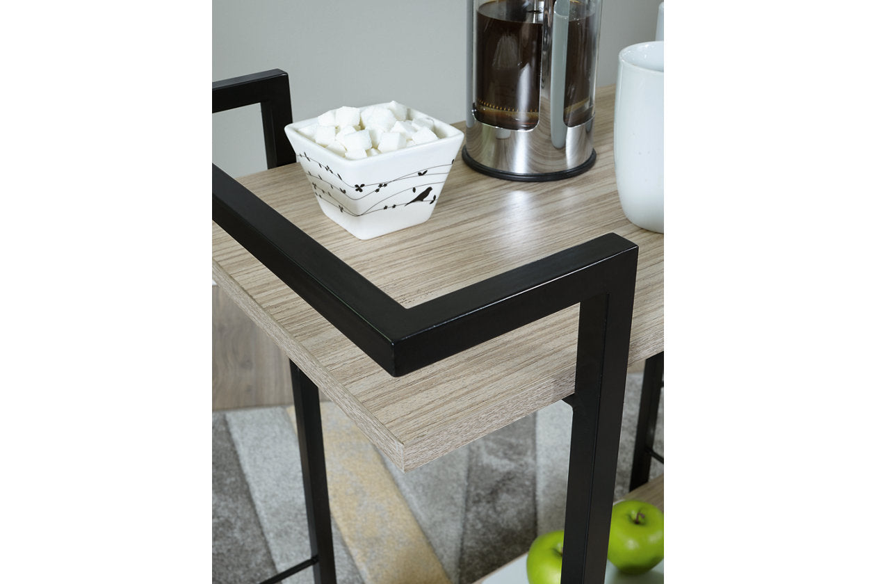 Waylowe Brown/Black Bar Cart - A4000389 - Bien Home Furniture & Electronics
