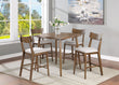 Weldon Brown Square Dining Set - SET | 2214T-4040 | 2214S(2) - Bien Home Furniture & Electronics