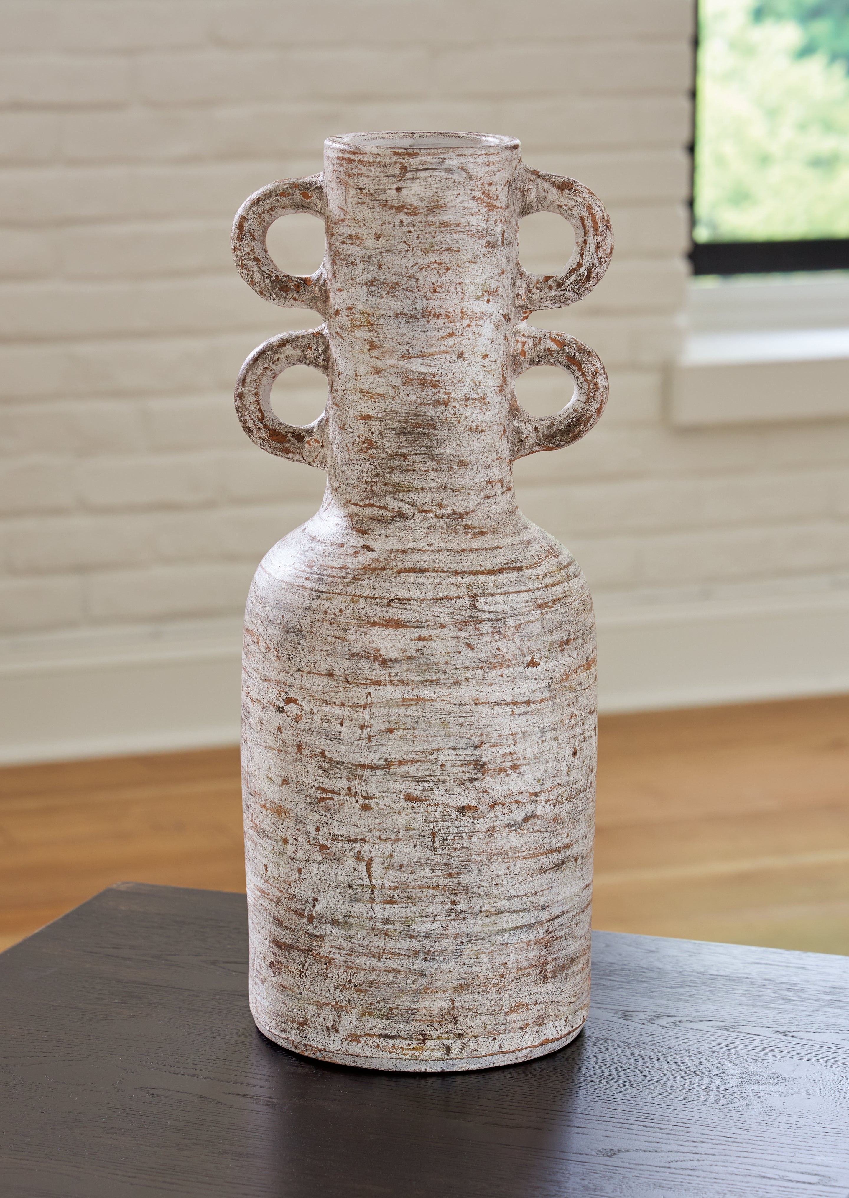 Wellbridge Distressed White Vase - A2000609 - Bien Home Furniture & Electronics