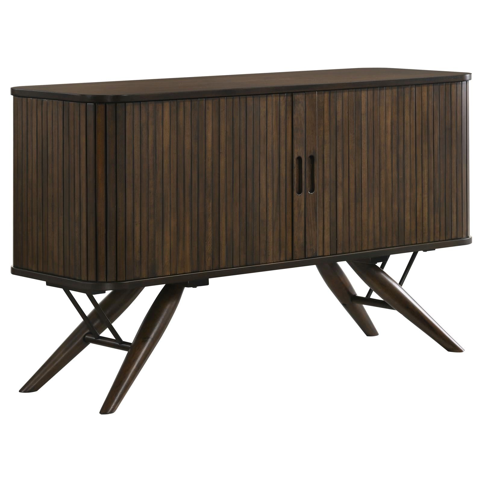 Wes 2-Door Rectangular Server Dark Walnut - 115275 - Bien Home Furniture & Electronics