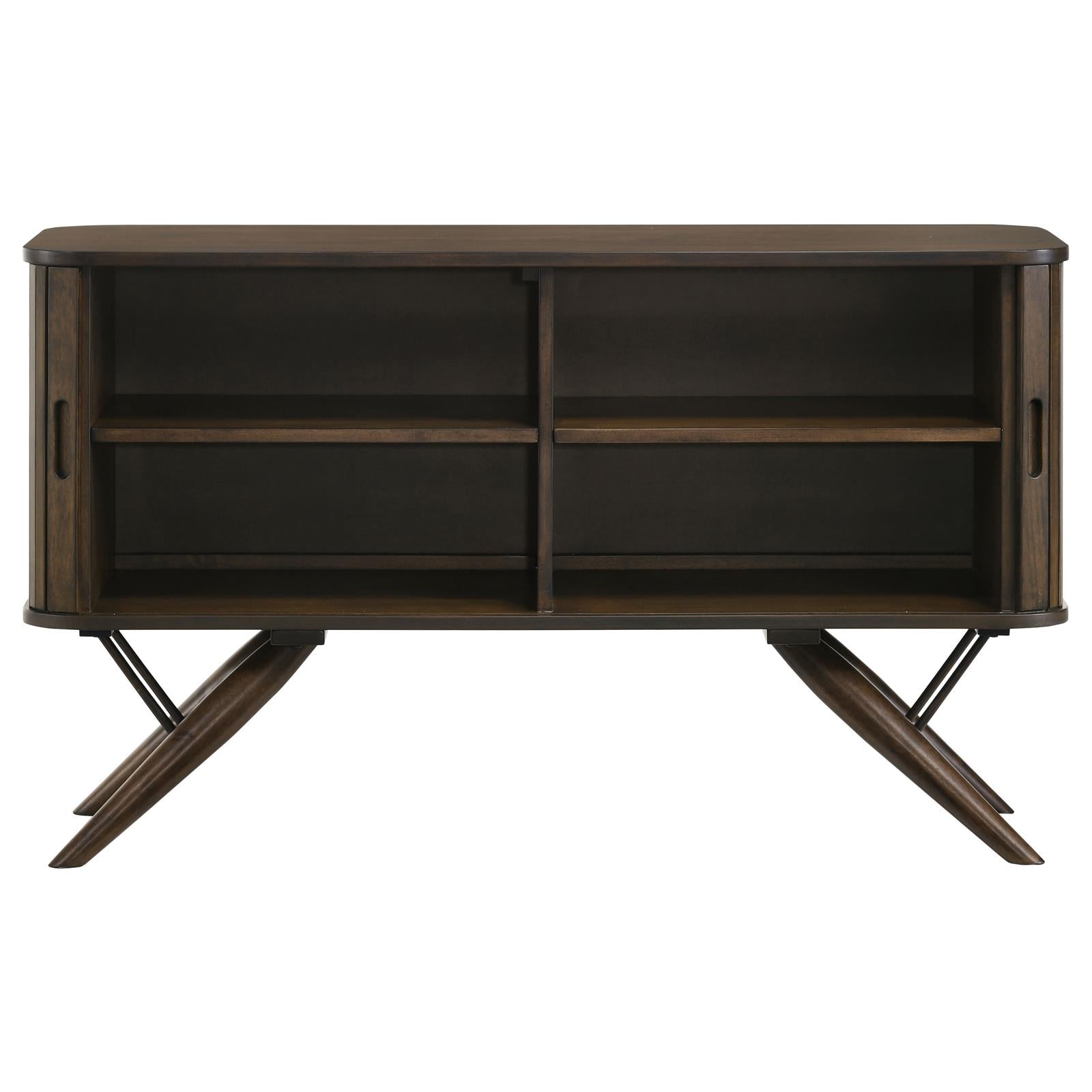 Wes 2-Door Rectangular Server Dark Walnut - 115275 - Bien Home Furniture & Electronics