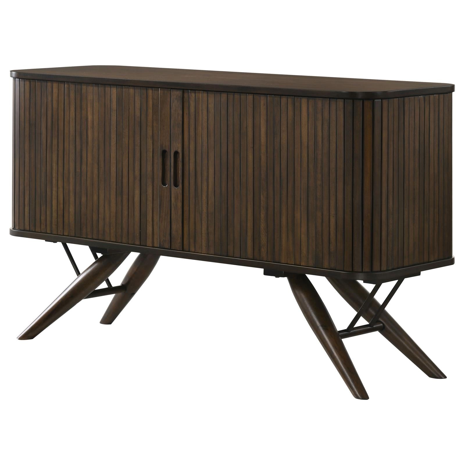 Wes 2-Door Rectangular Server Dark Walnut - 115275 - Bien Home Furniture & Electronics