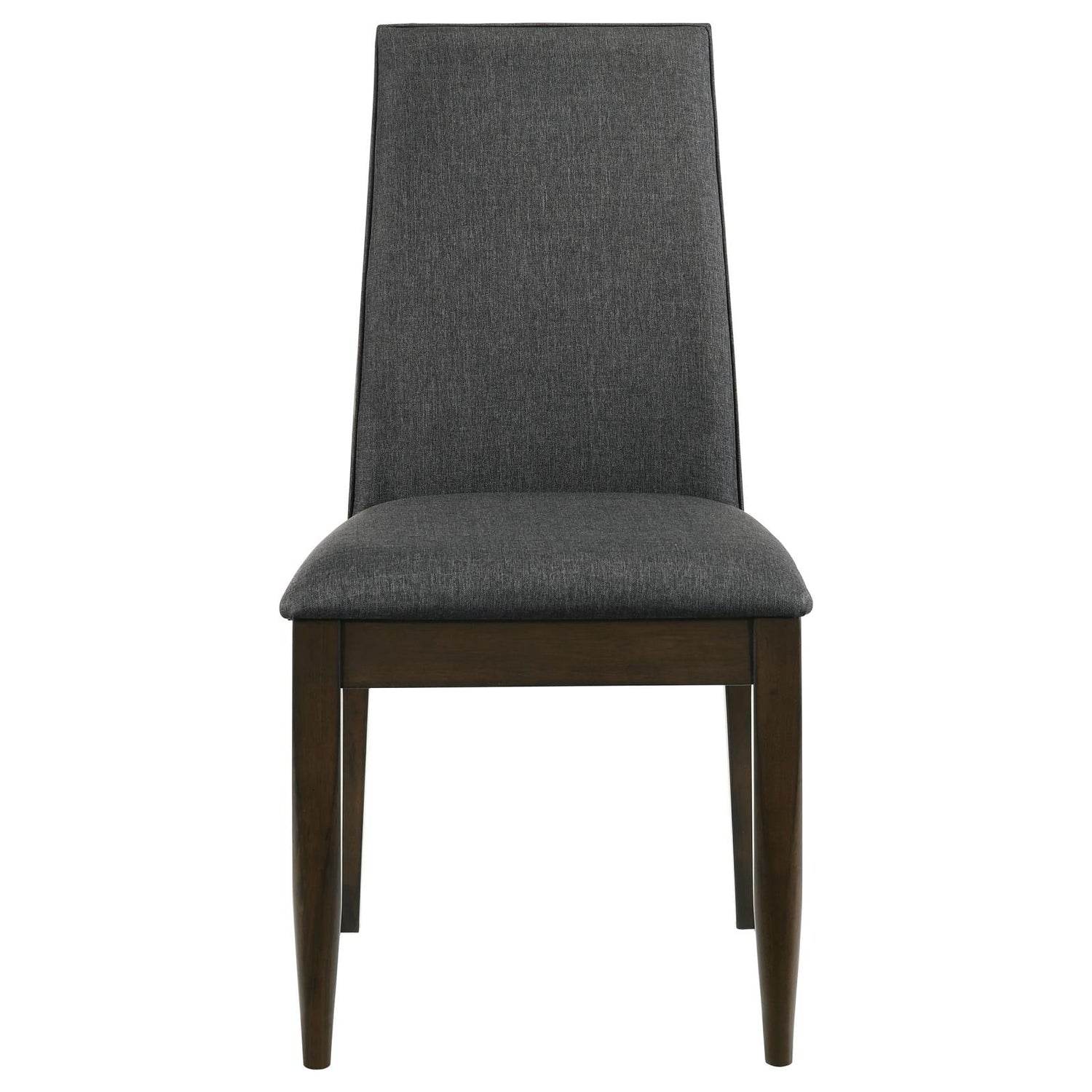 Wes Upholstered Side Chair (Set of 2) Gray/Dark Walnut - 115272 - Bien Home Furniture & Electronics