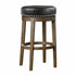 Westby Black/Brown Round Swivel Pub Height Stool, Set of 2 - 5681BLK-29 - Bien Home Furniture & Electronics