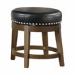 Westby Black/Brown Round Swivel Stool, Black, Set of 2 - 5681BLK-18 - Bien Home Furniture & Electronics