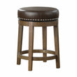 Westby Brown/Brown Round Swivel Counter Height Stool, Set of 2 - 5681BRW-24 - Bien Home Furniture & Electronics