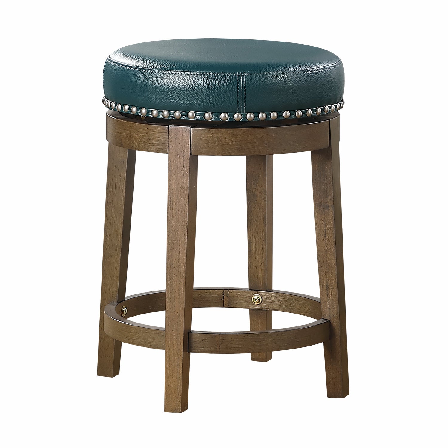 Westby Green/Brown Round Swivel Counter Height Stool, Set of 2 - 5681GEN-24 - Bien Home Furniture &amp; Electronics