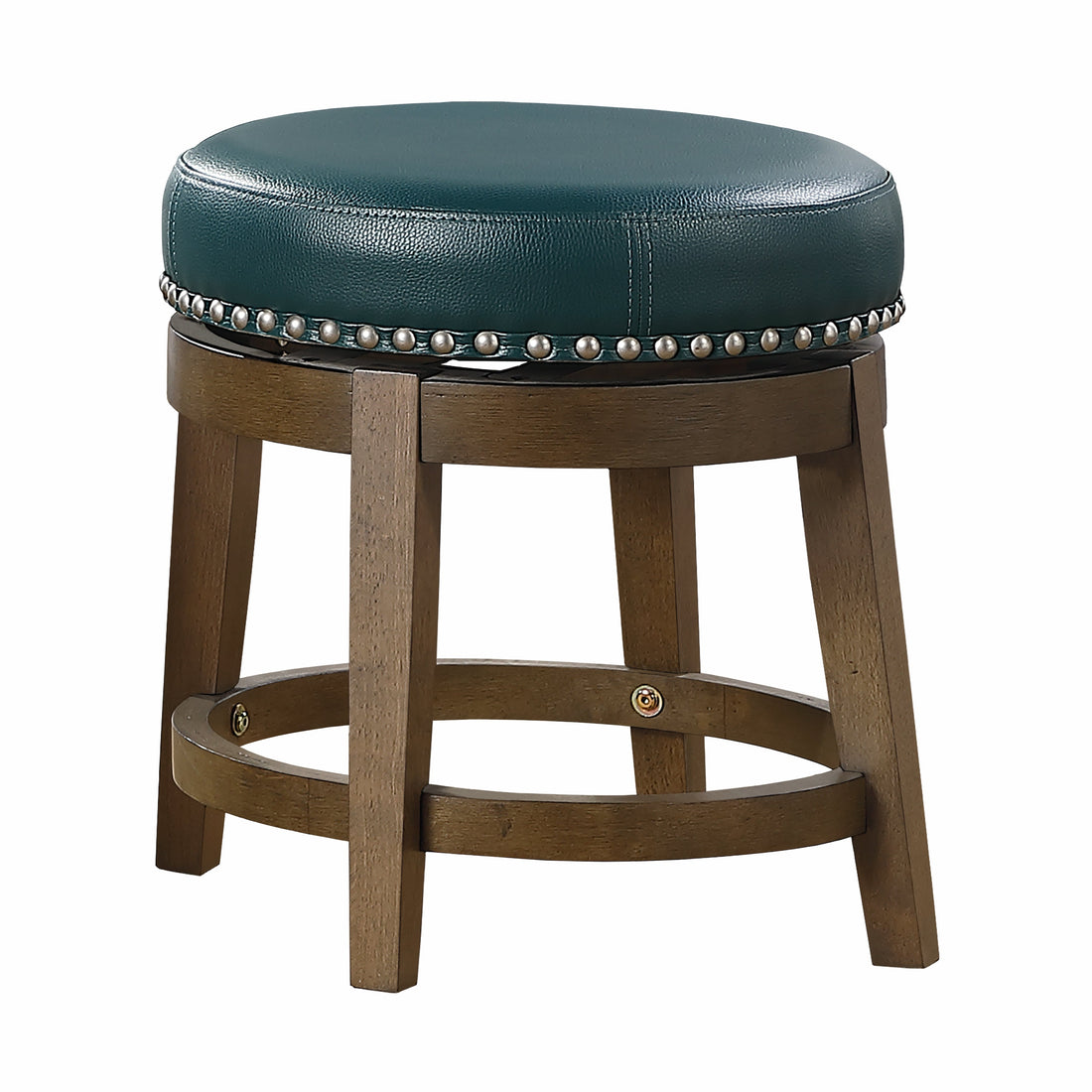Westby Green/Brown Round Swivel Stool, Green, Set of 2 - 5681GEN-18 - Bien Home Furniture &amp; Electronics