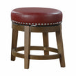 Westby Red/Brown Round Swivel Stool, Red, Set of 2 - 5681RED-18 - Bien Home Furniture & Electronics