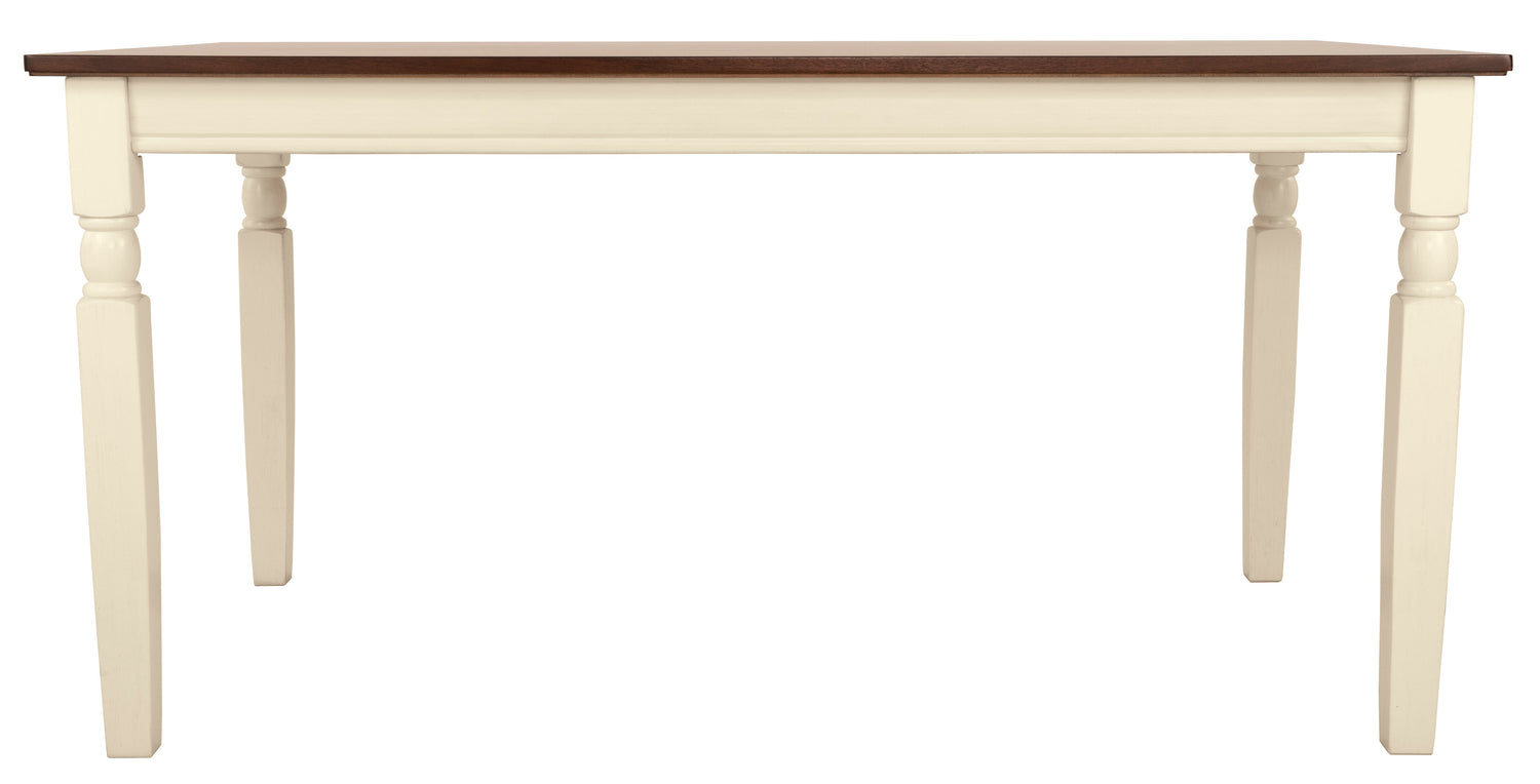 Whitesburg Brown/Cottage White Rectangular Dining Set - SET | D583-25 | D583-02(3) - Bien Home Furniture & Electronics