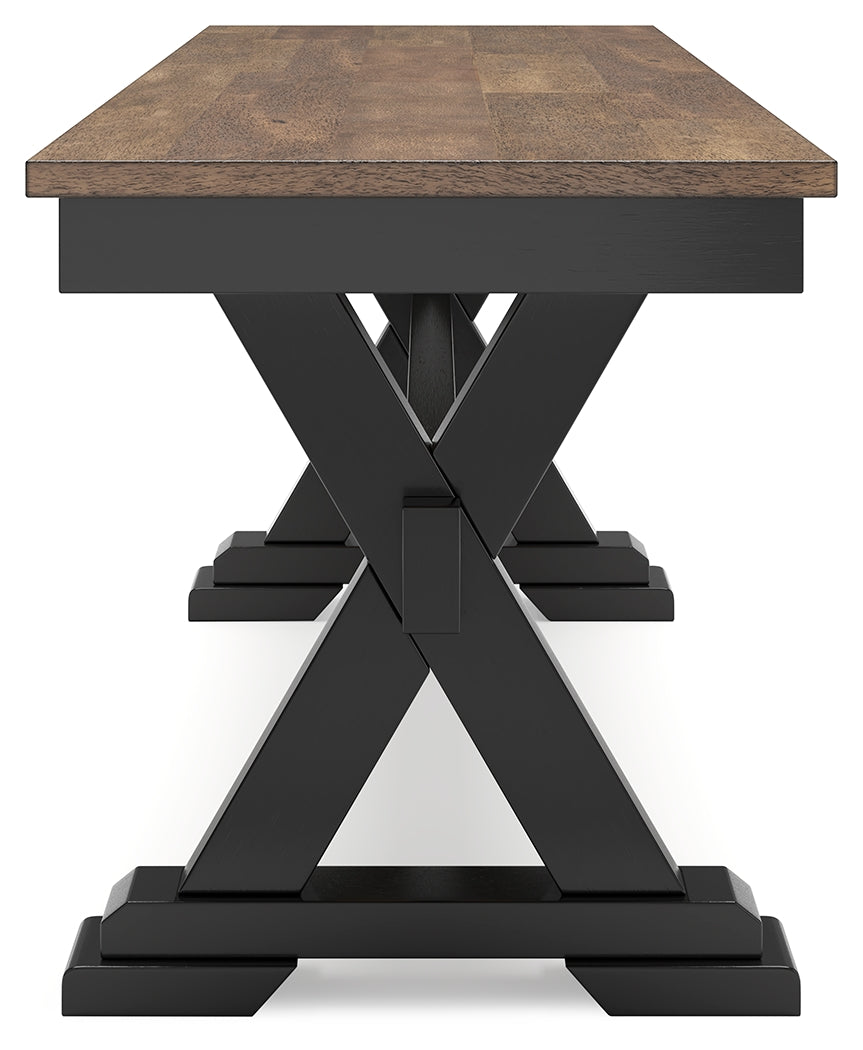 Wildenauer Brown/Black 50" Dining Bench - D634-00 - Bien Home Furniture & Electronics