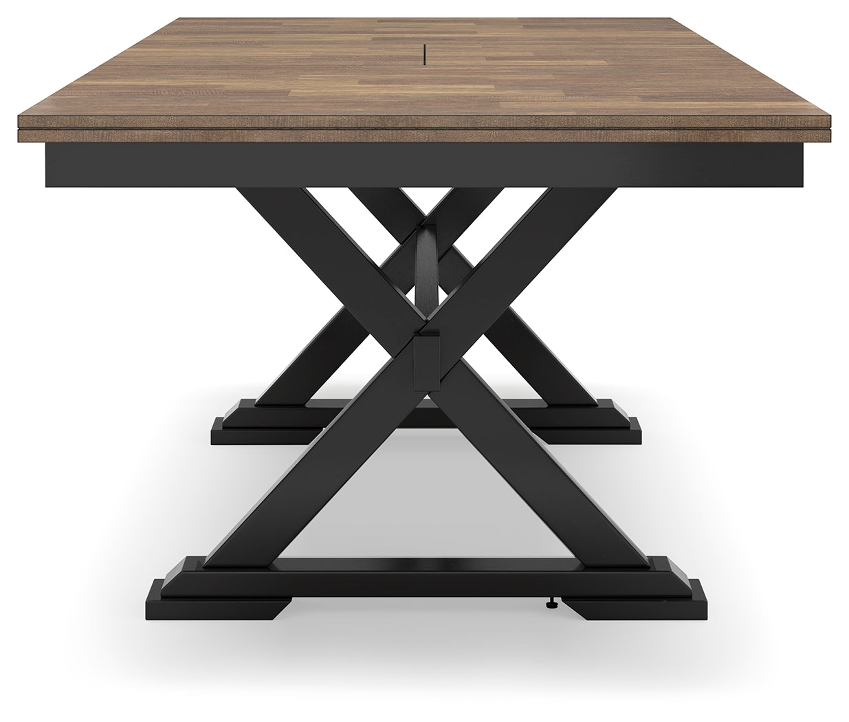 Wildenauer Brown/Black Dining Extension Table - D634-35 - Bien Home Furniture & Electronics