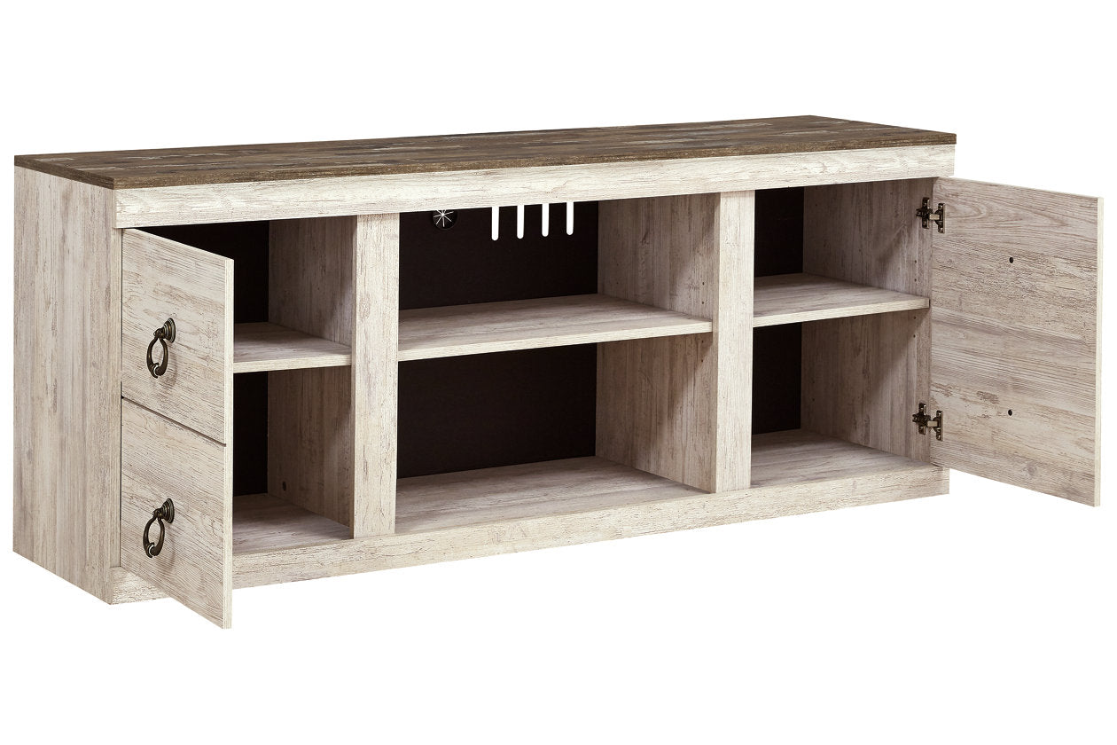 Willowton Whitewash 60" TV Stand - EW0267-268 - Bien Home Furniture & Electronics