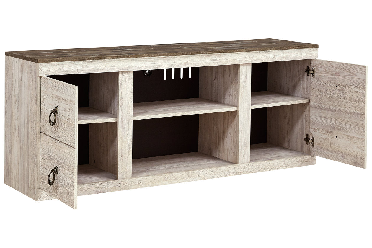 Willowton Whitewash 60" TV Stand - EW0267-268 - Bien Home Furniture & Electronics