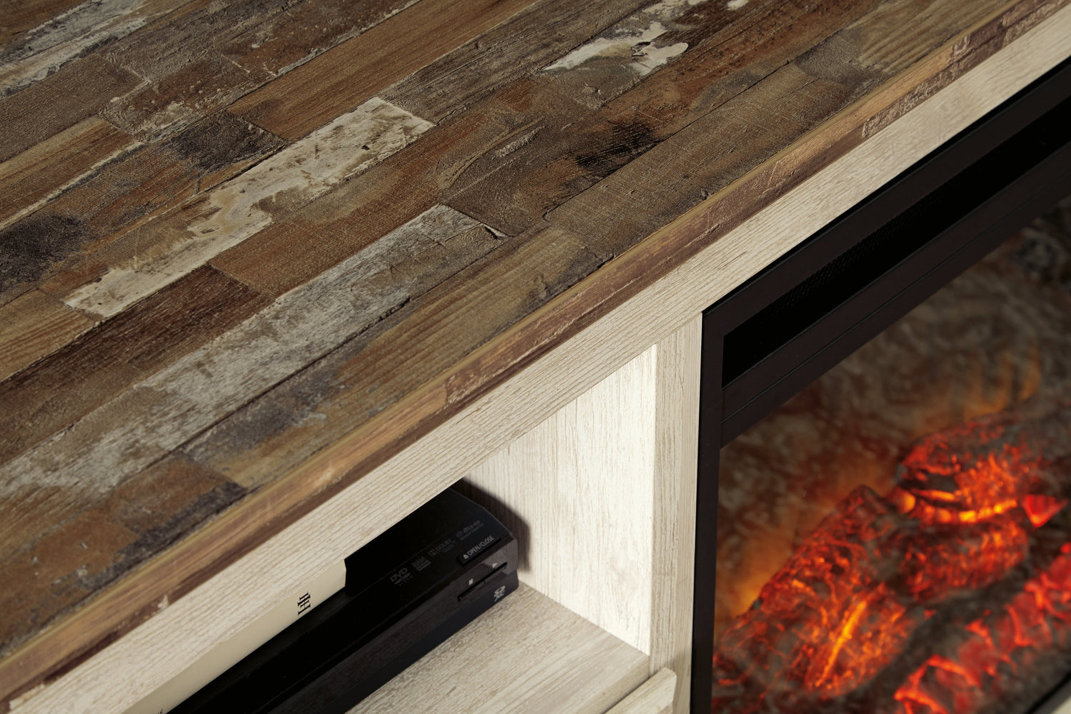 Willowton Whitewash 64" TV Stand - W267-68 - Bien Home Furniture & Electronics