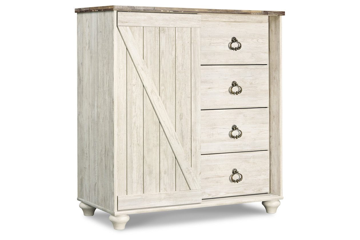 Willowton Whitewash Dressing Chest - B267-48 - Bien Home Furniture & Electronics