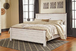 Willowton Whitewash King/California King Panel Footboard - B267-56 - Bien Home Furniture & Electronics