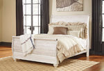Willowton Whitewash Queen Sleigh Rails - B267-96 - Bien Home Furniture & Electronics