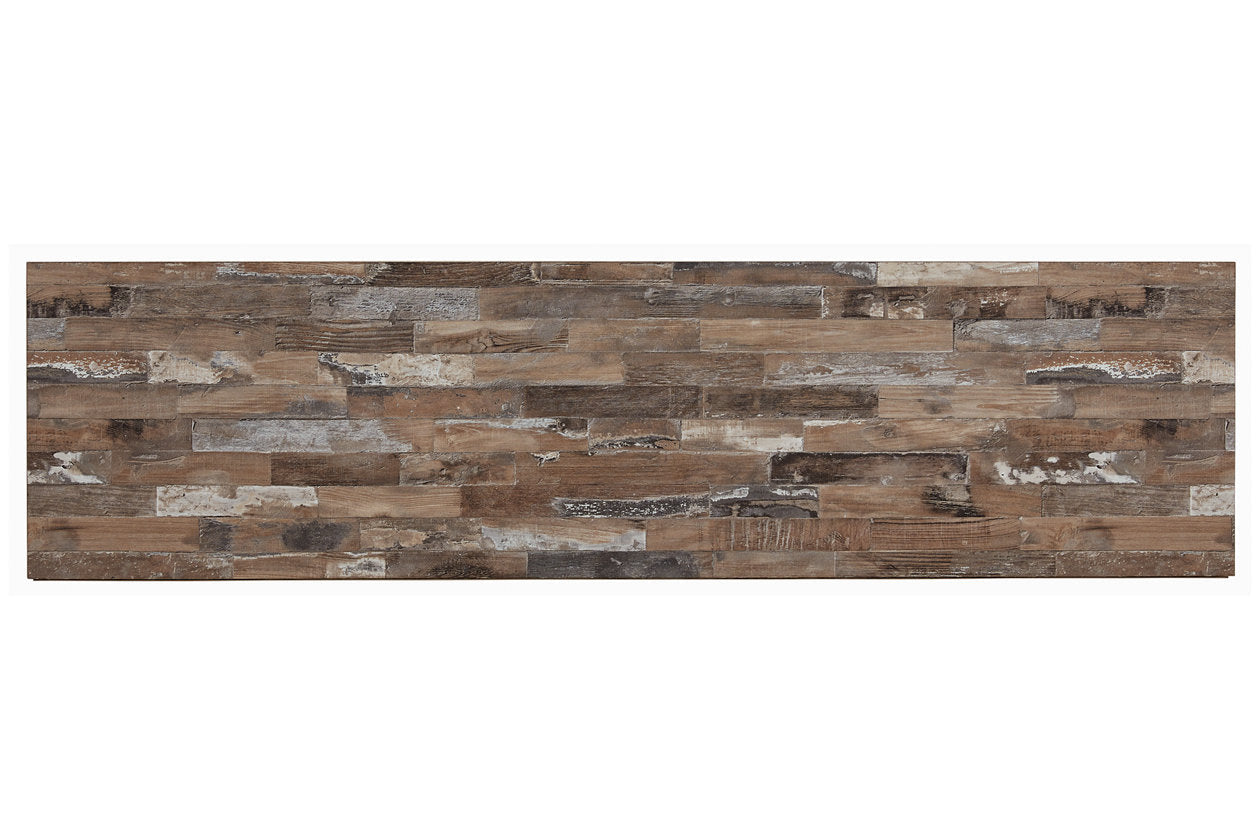 Willowton Whitewash TV Stand with Electric Fireplace - SET | EW0267-268 | W100-101 - Bien Home Furniture & Electronics