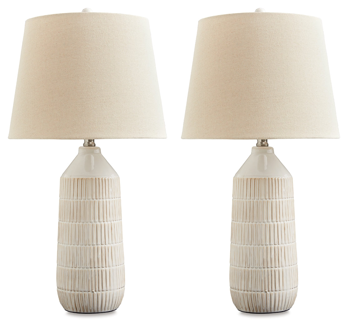 Willport Off White Table Lamp (Set of 2) - L177994 - Bien Home Furniture & Electronics