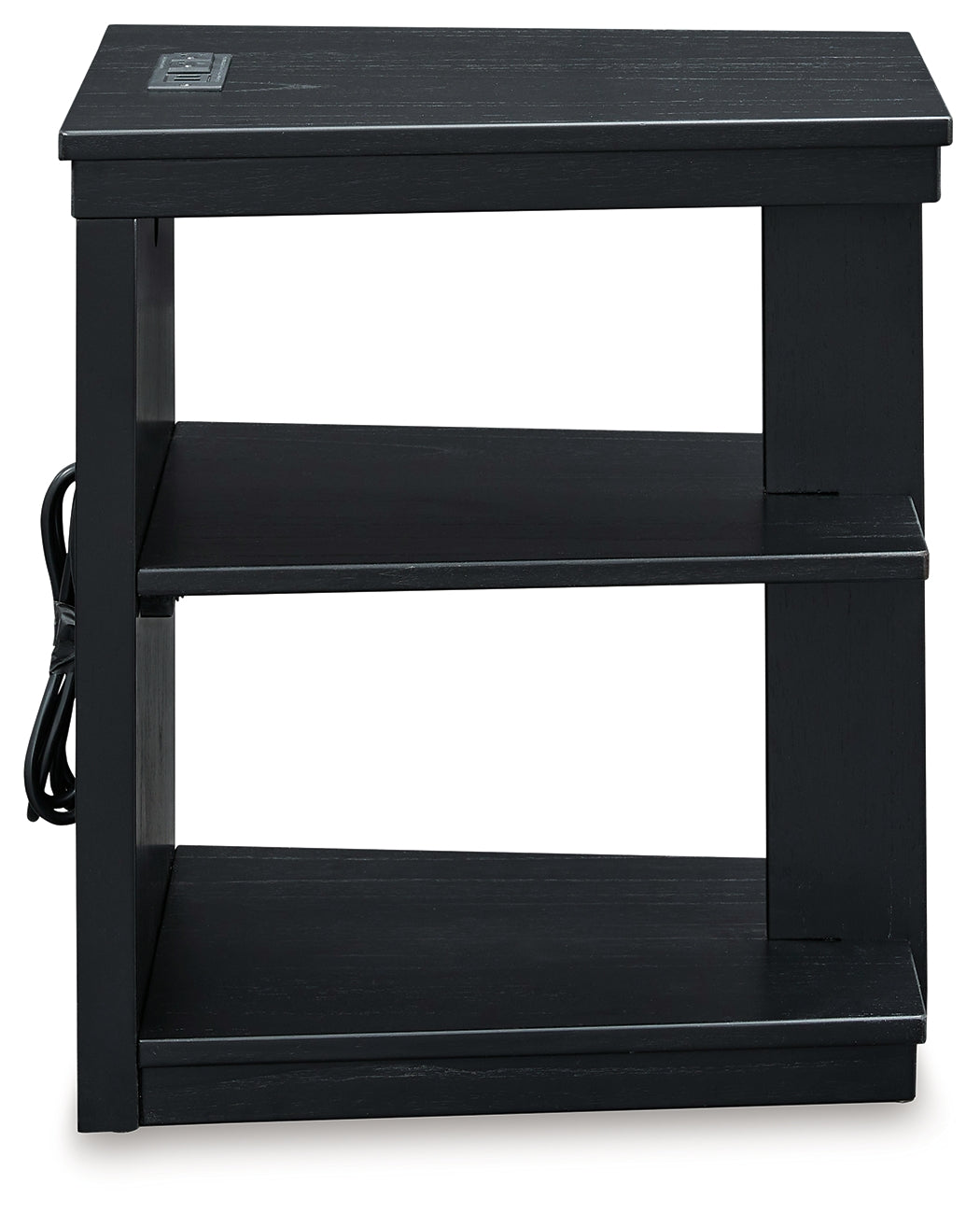 Winbardi Black Chairside End Table - T786-7 - Bien Home Furniture &amp; Electronics